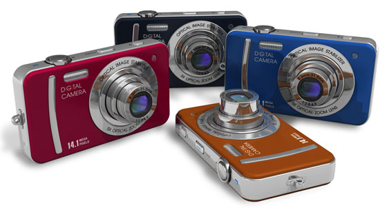 colorful digital cameras